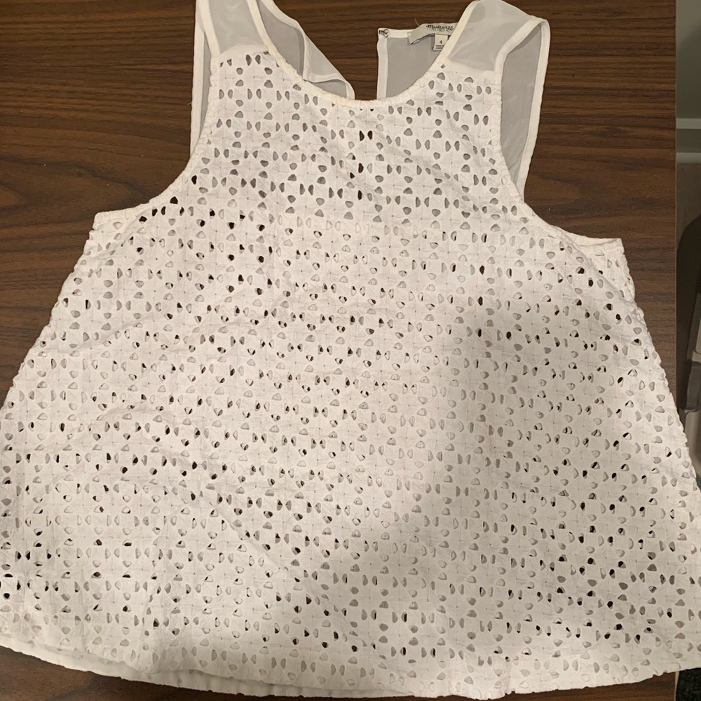 White madewell loose top